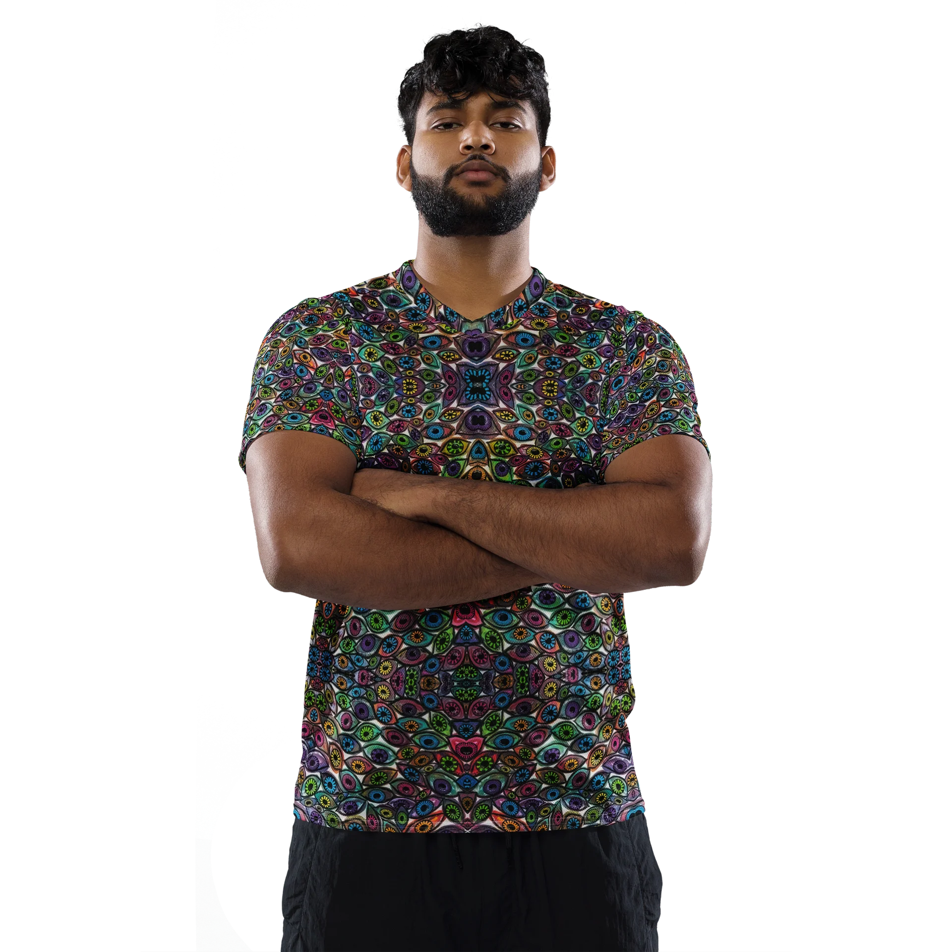Colorful Eyes Recycled Unisex Sports Jersey | Eye See You Too product image (2)