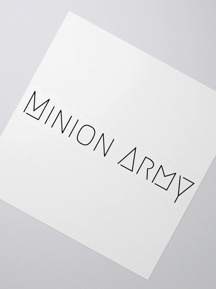 Minion Army Black Kiss Cut Stickers product image (7)