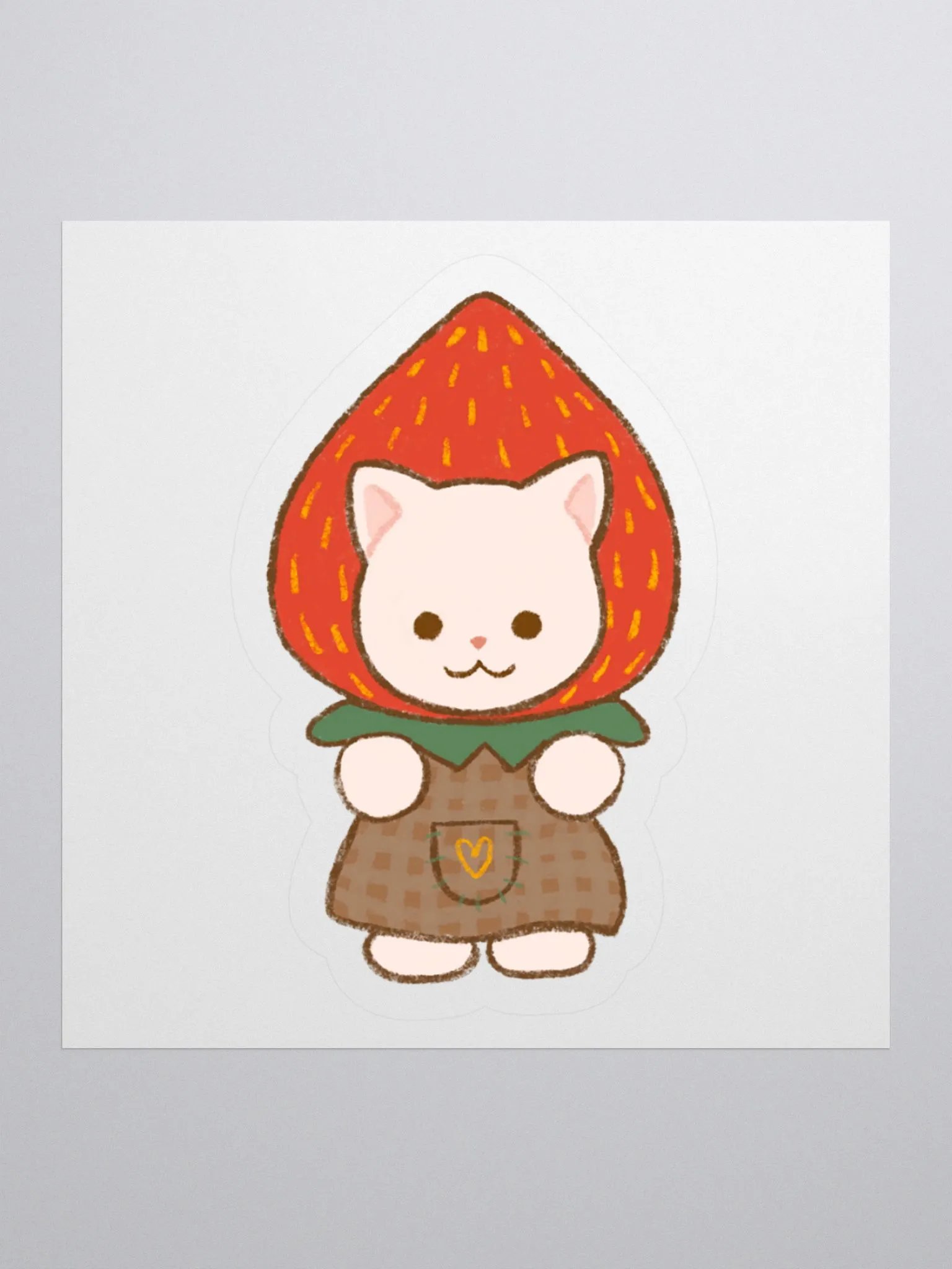 little straberry friend / sticker product image (1)