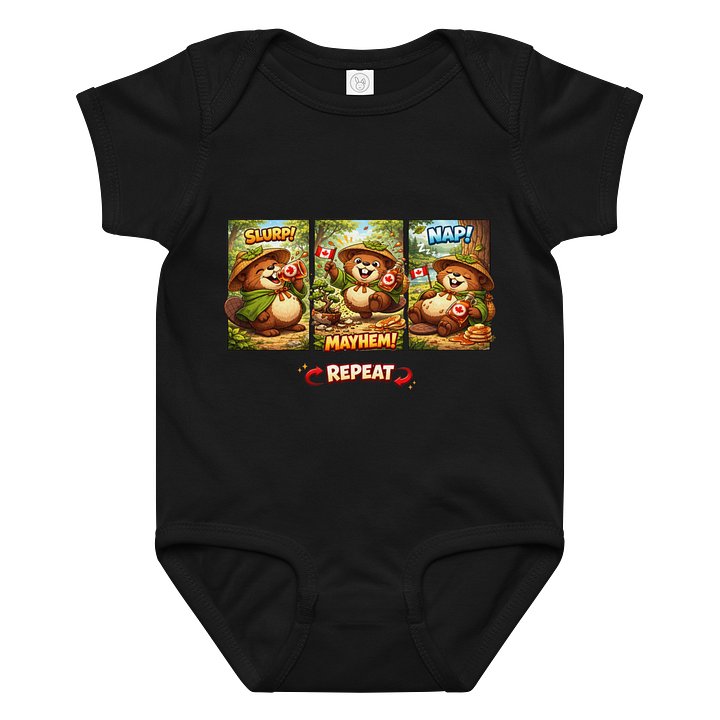Maple Mayhem CANUKI Baby Bodysuit product image (1)
