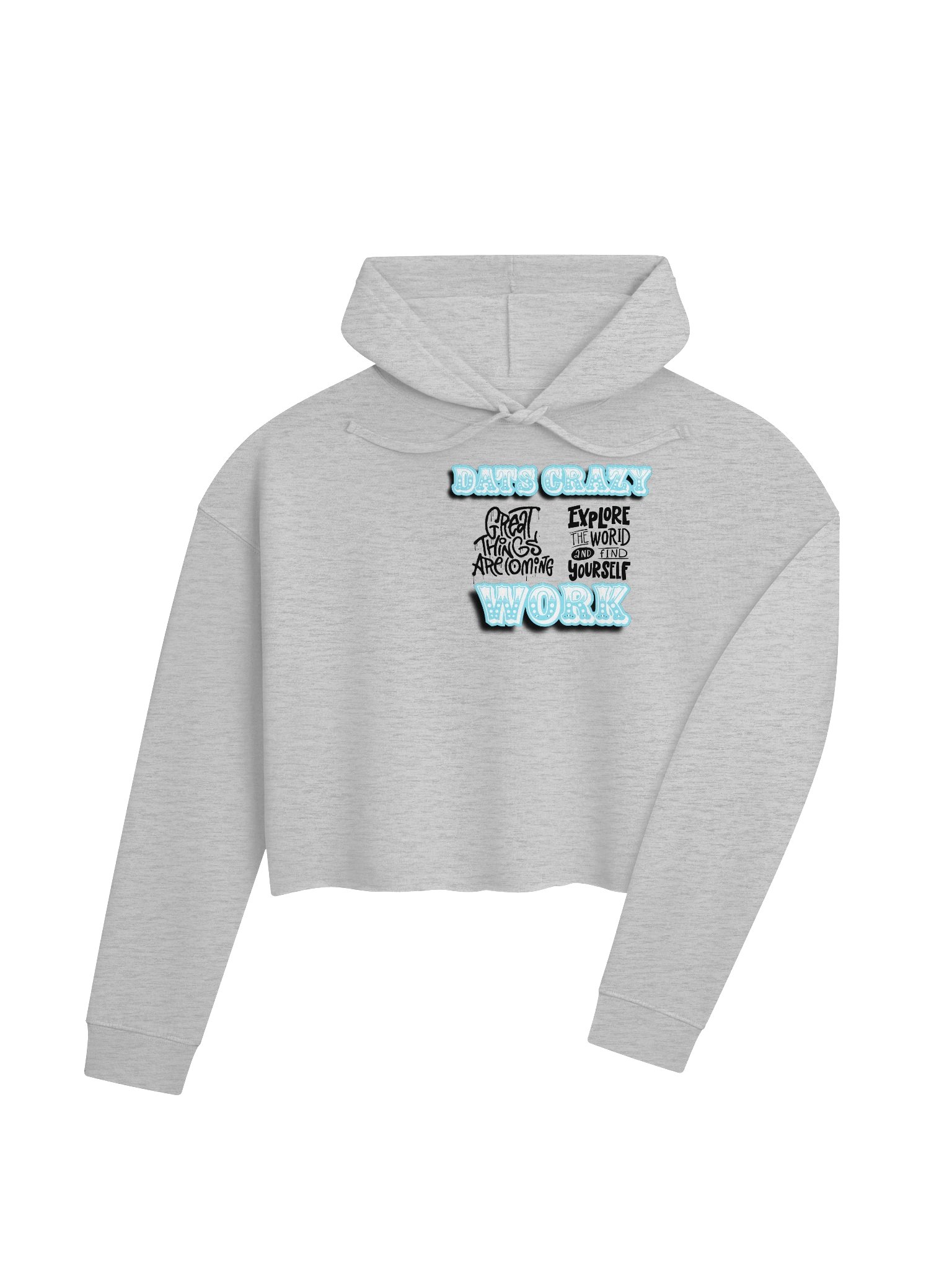 Crazy Work Women’s Cropped Hoodie product image (4)