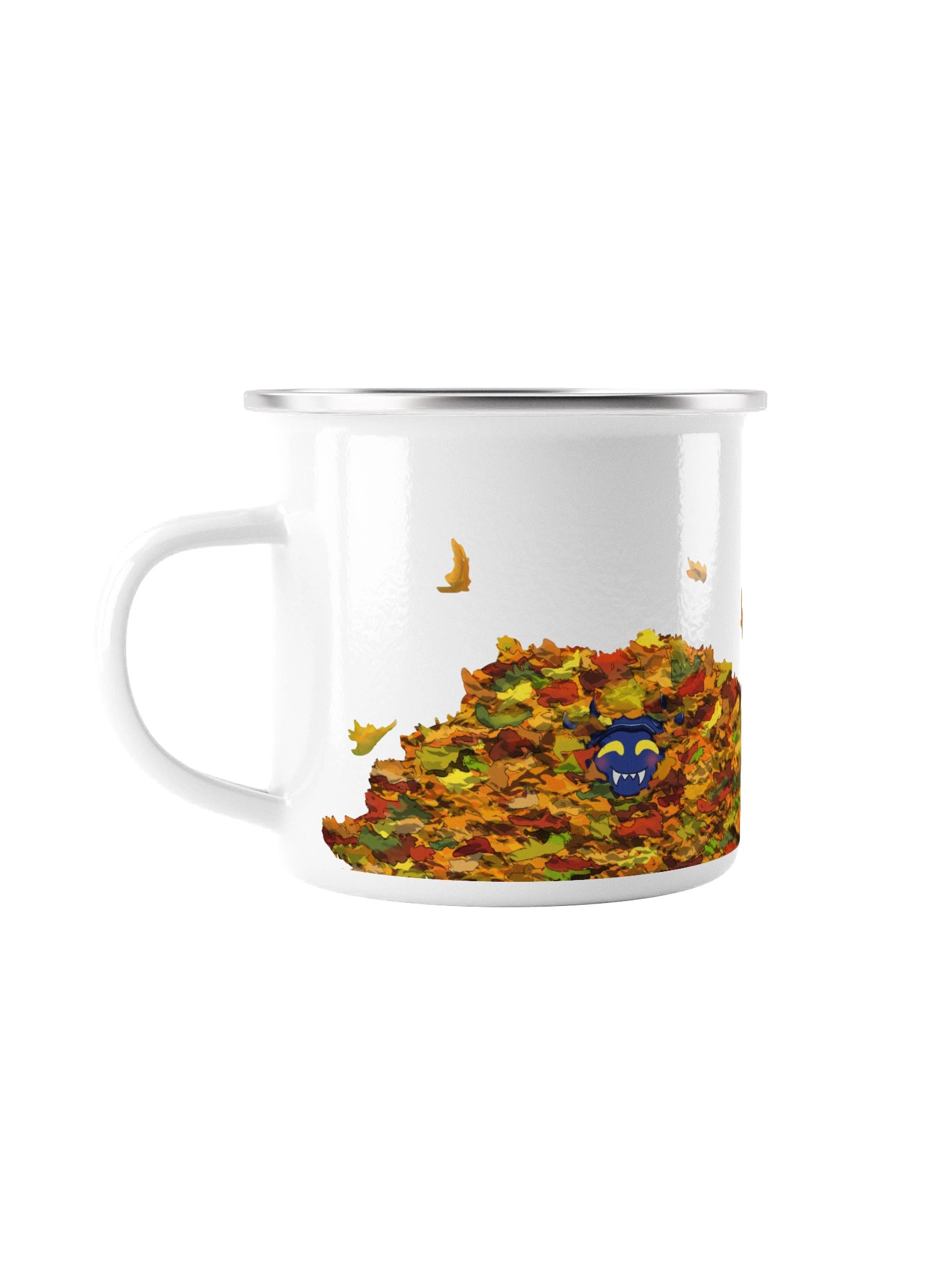 Lil Cherny in the Leaves Enamel Camp Mug product image (1)