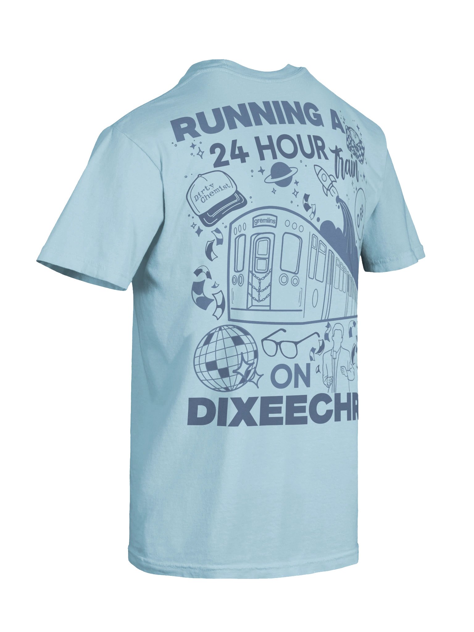 24hr Train Tee -Blue product image (6)
