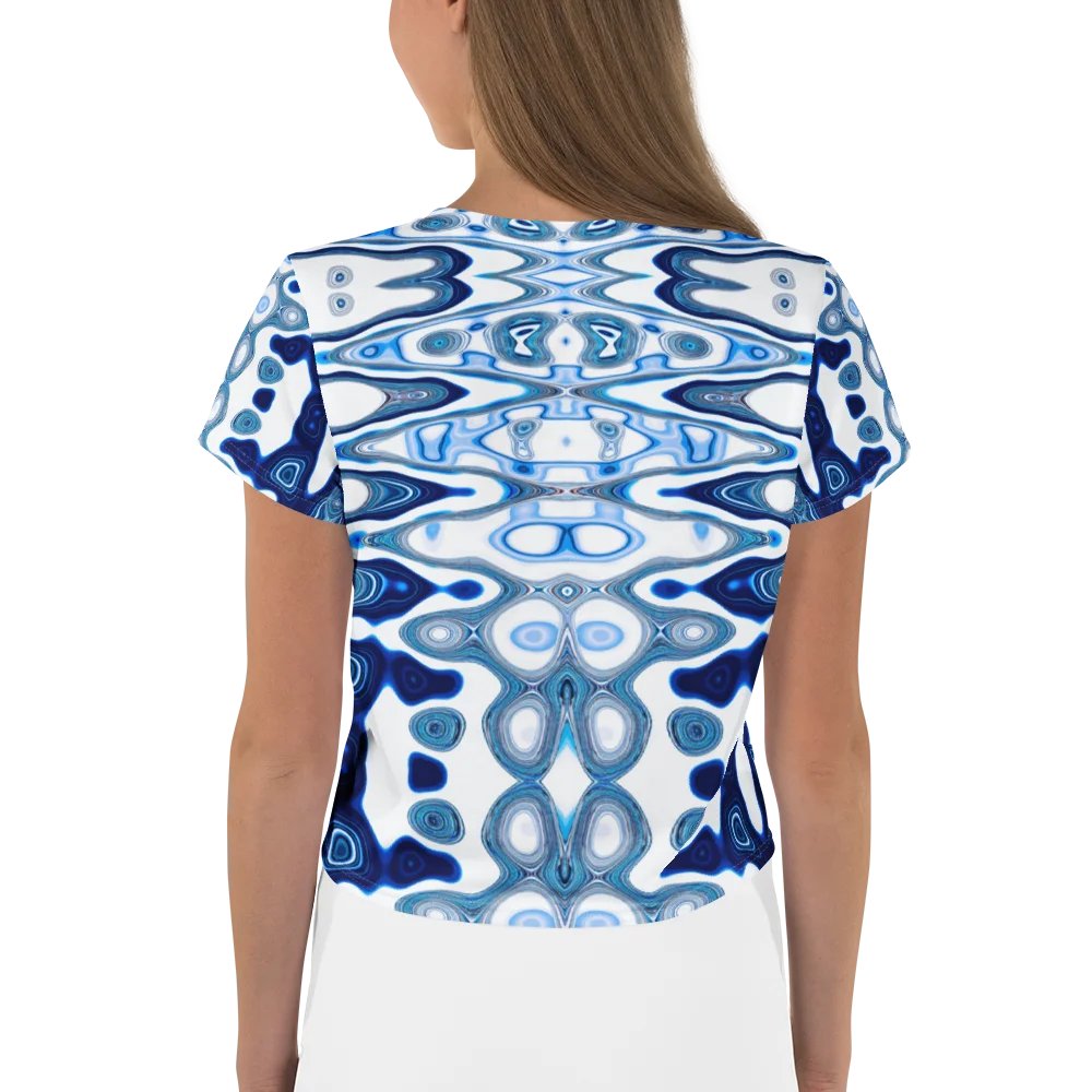 Blue Vortex Crop Tee product image (6)