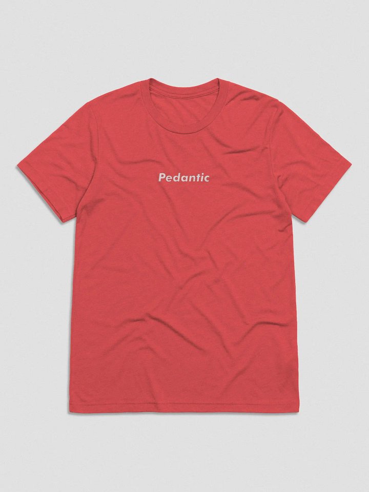 Pedantic T-Shirt (White Text, Tri-Blend) product image (12)