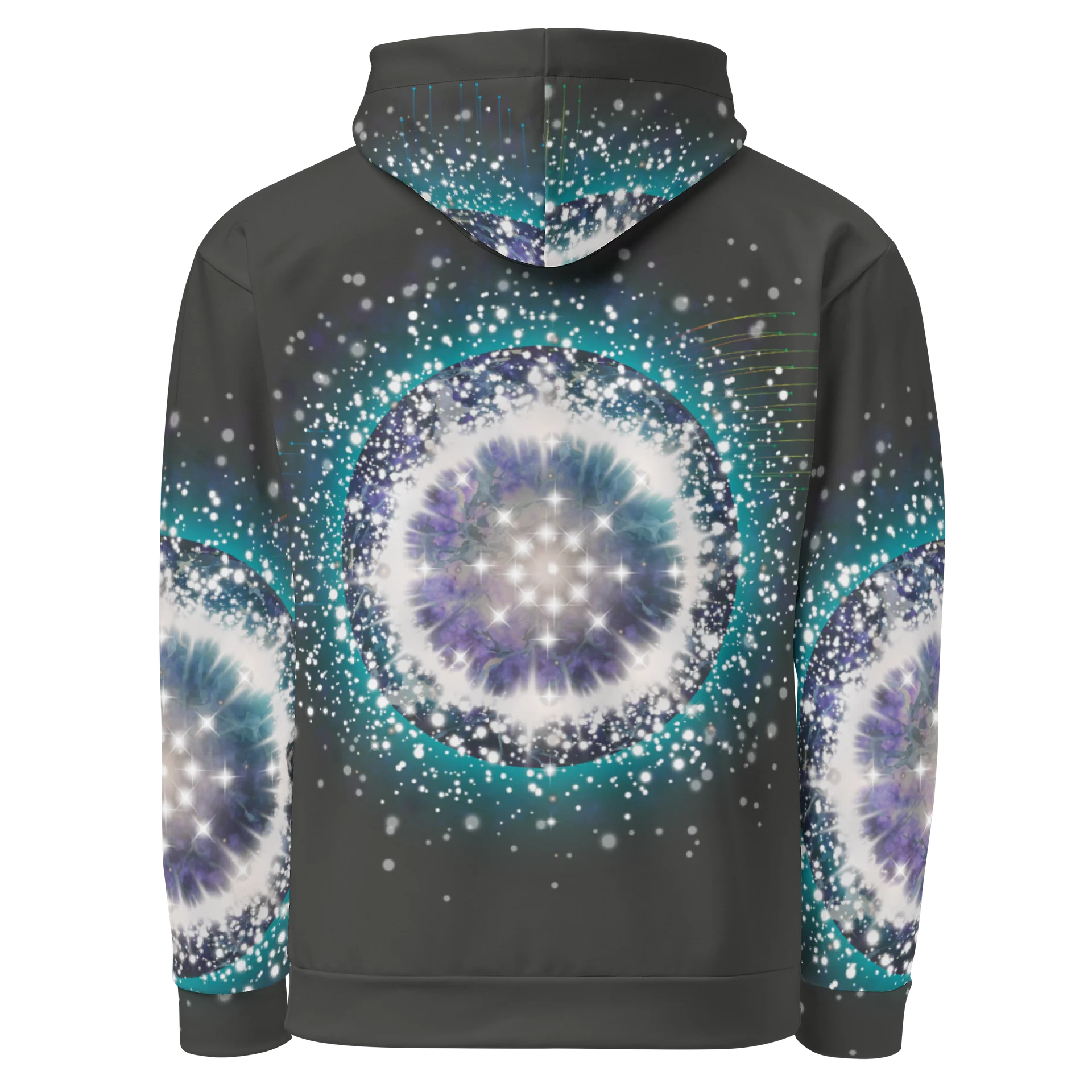 Cosmic Halo Abstract Hoodie product image (2)