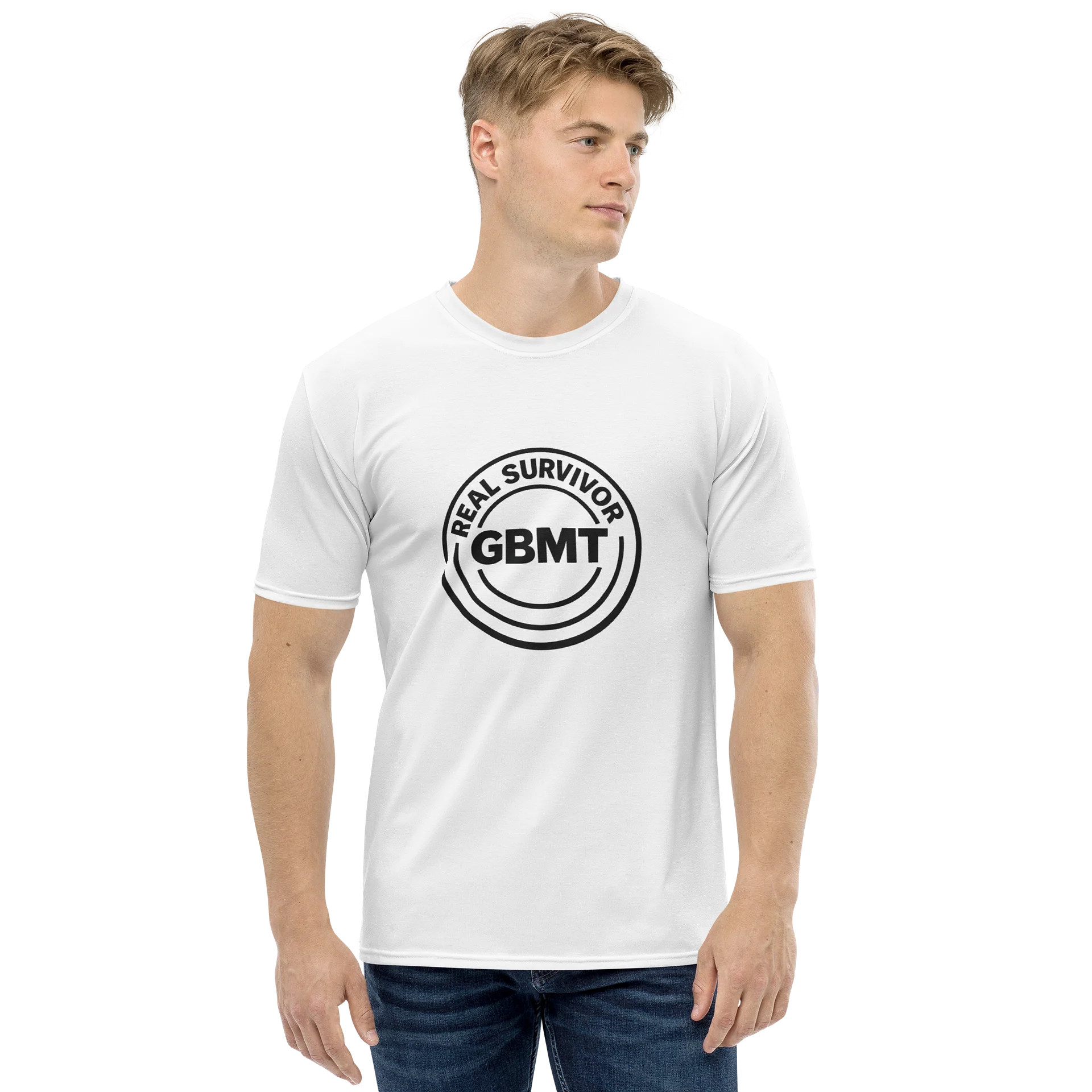 GBMT Real Survivor Circle Tee – White Edition product image (1)