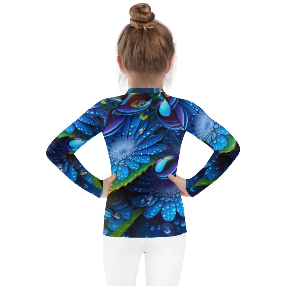 Kawaiikitten Exclusive Premium DewDrop Surfing Ocean Rash Guard Full Sleeved T-Shirt product image (4)