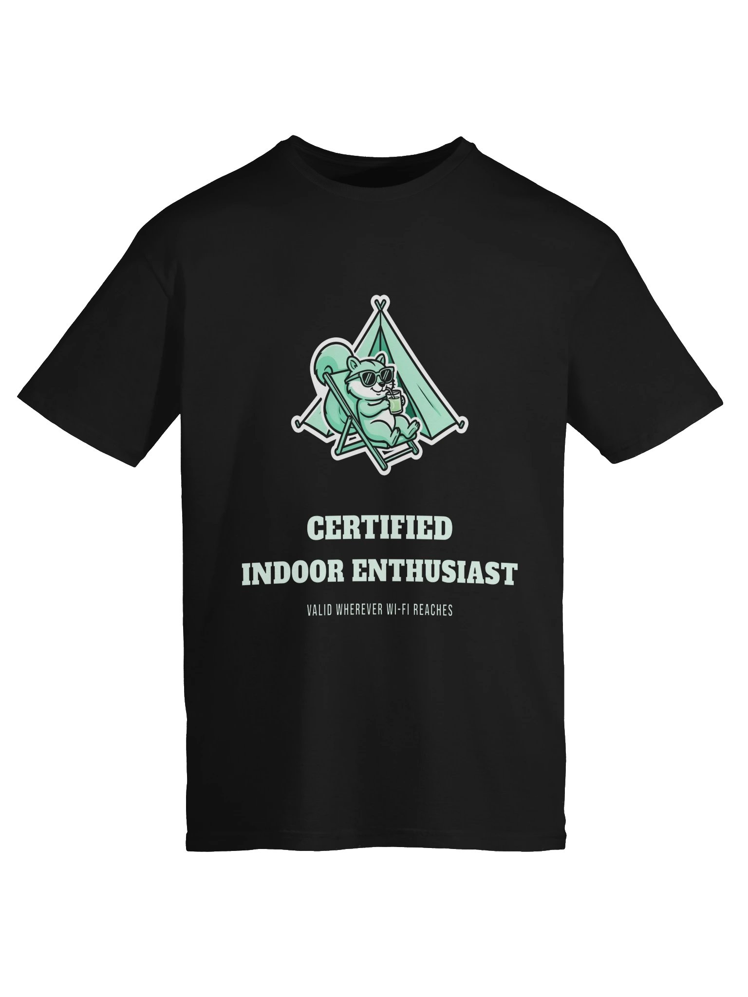 Certified Indoor Enthusiast Shirt – Funny Camping Gift Tee for Nature Avoiders product image (5)