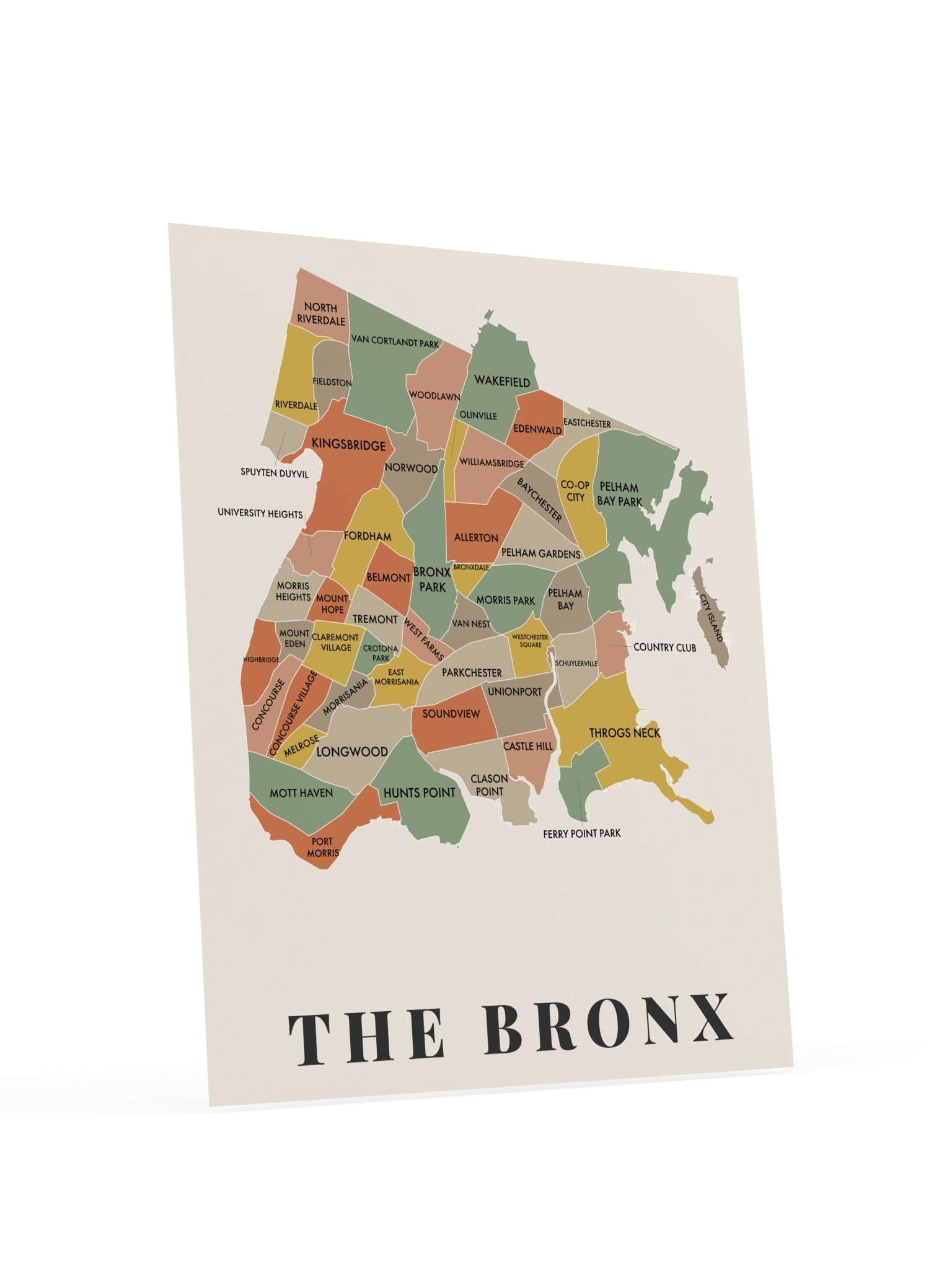 Bronx Neighborhood Map (Earth) [all] product image (23)