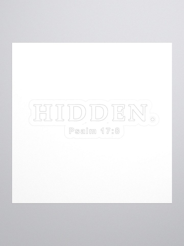 Hidden. Psalm 17:8 product image (1)