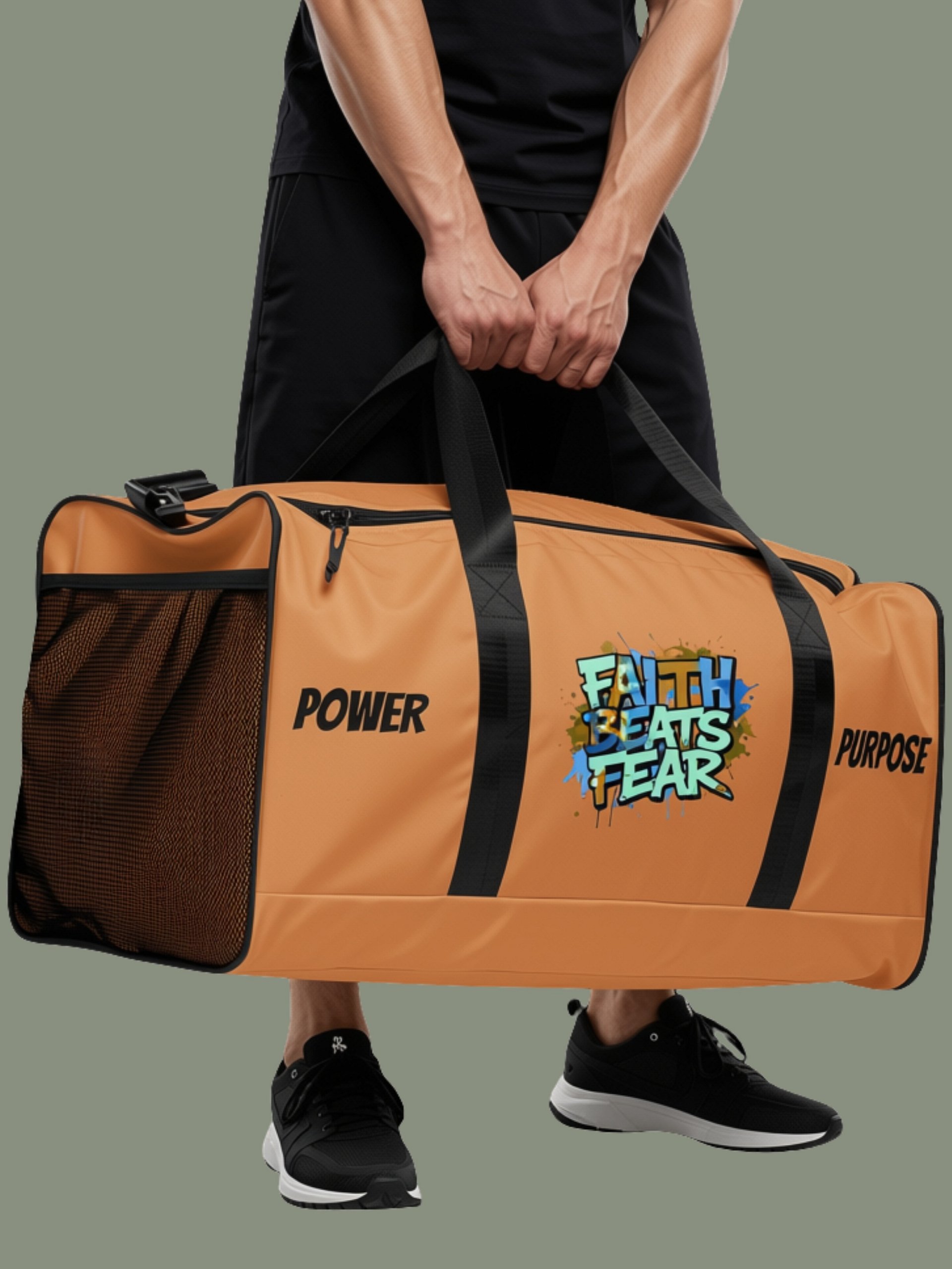 Faith Beats Fear Duffle Bag product image (1)