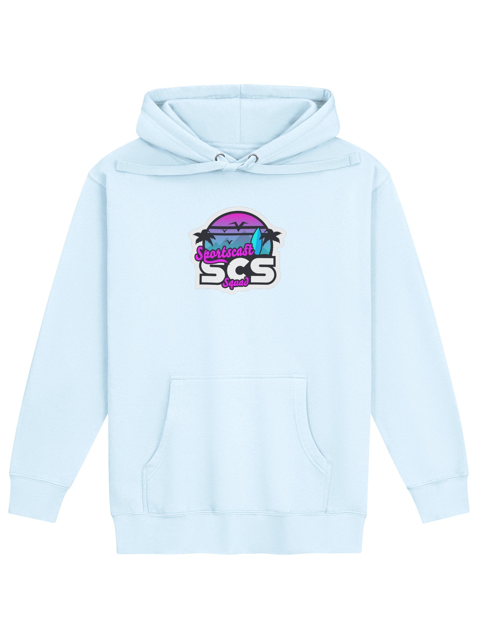 SCS Summer Time Unisex Sky Blue Hoodie product image (1)