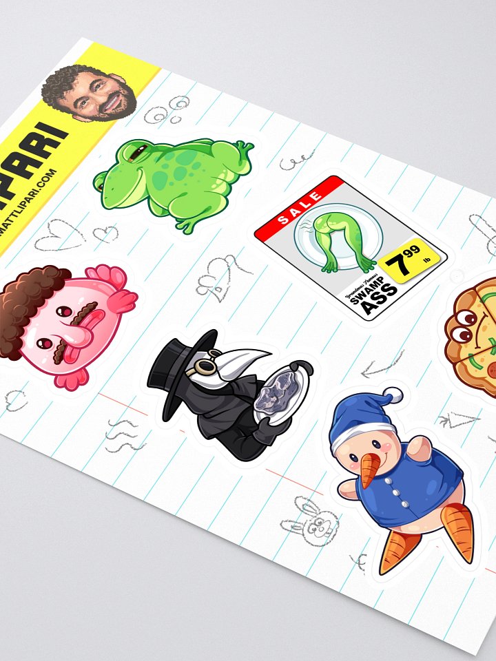 Matt Lipari Sticker Sheet product image (2)