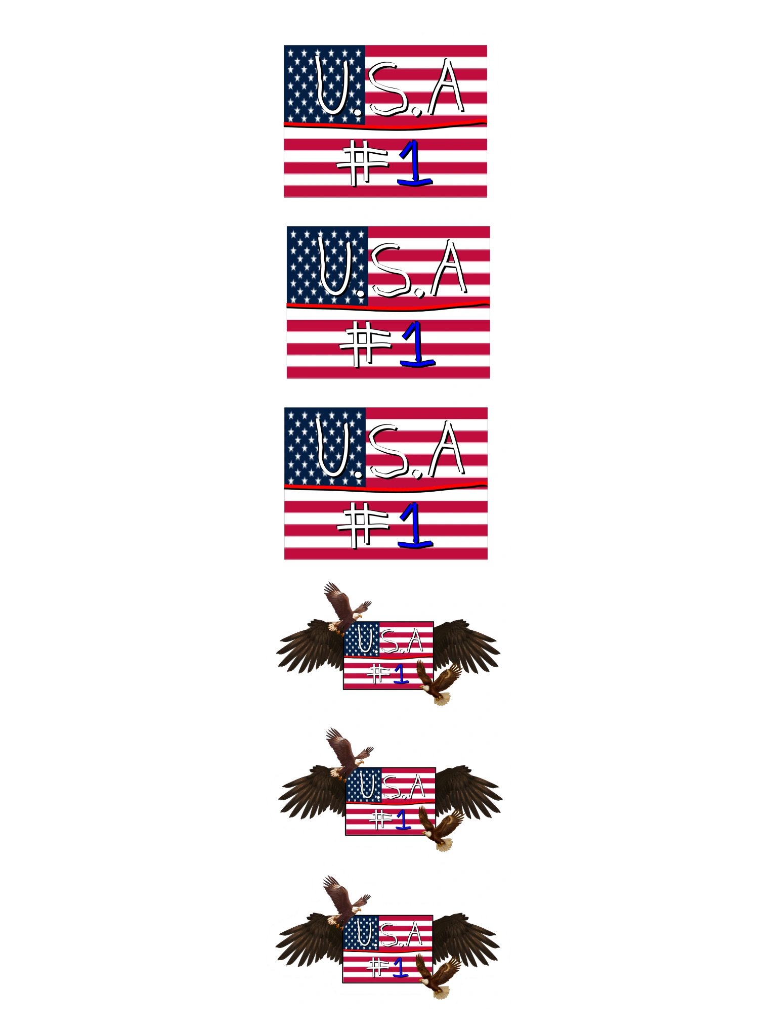 USA #1 Sticker Sheet product image (3)