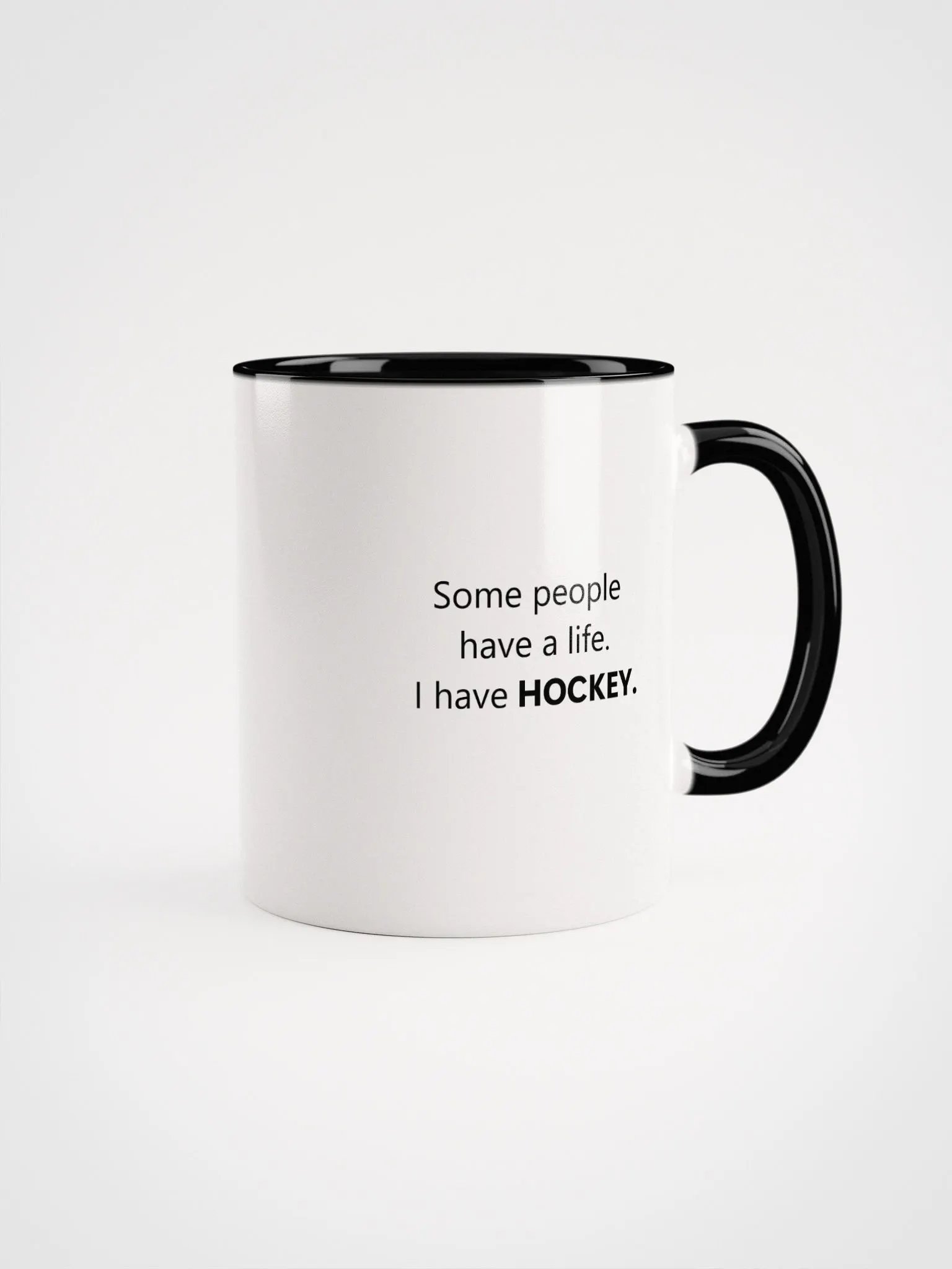Green hockey life mug product image (1)