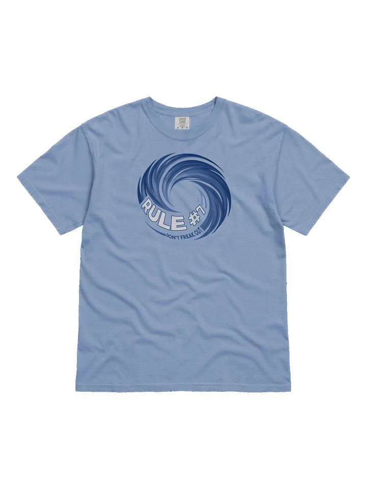 Rule #7 Graphic Tee Hockey Blue and White product image (8)