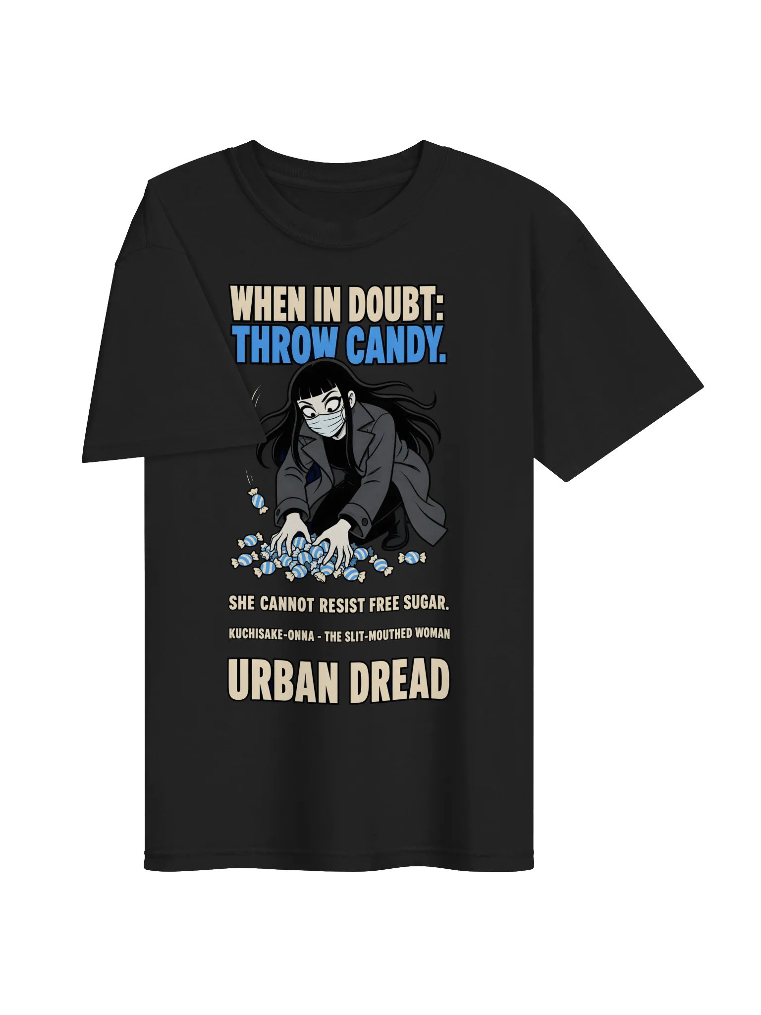 When in Doubt, Throw Candy — Kuchisake-Onna T-Shirt product image (2)