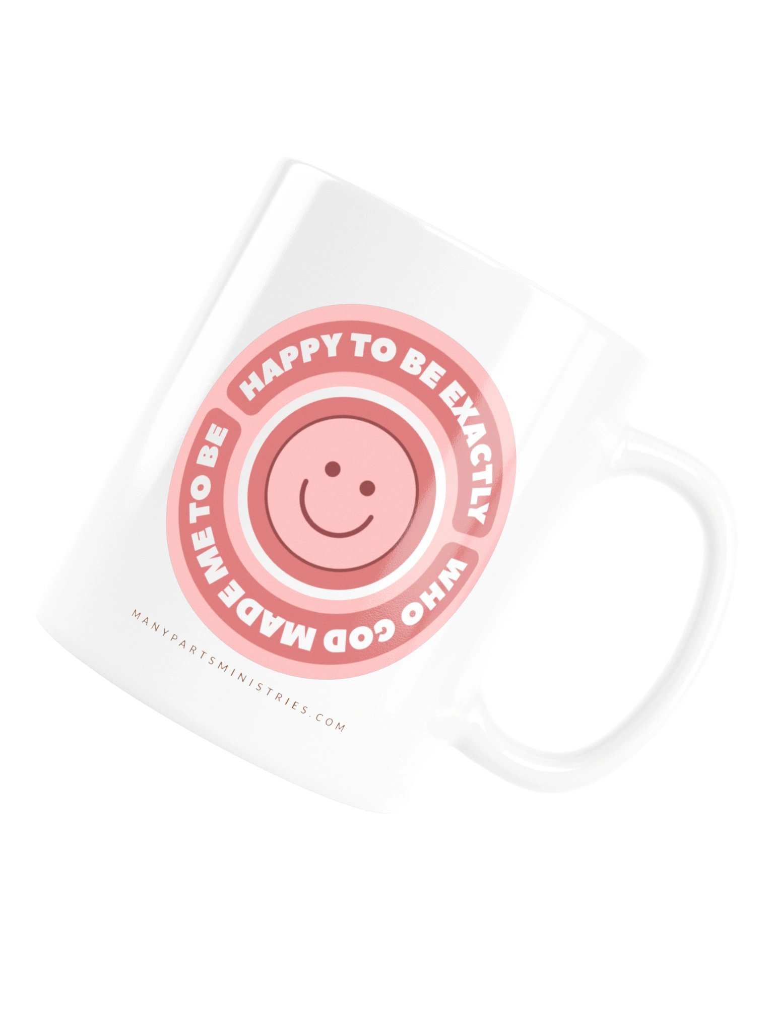 Happy to Be Exactly Who God Made Me to Be Mug - Pink product image (6)