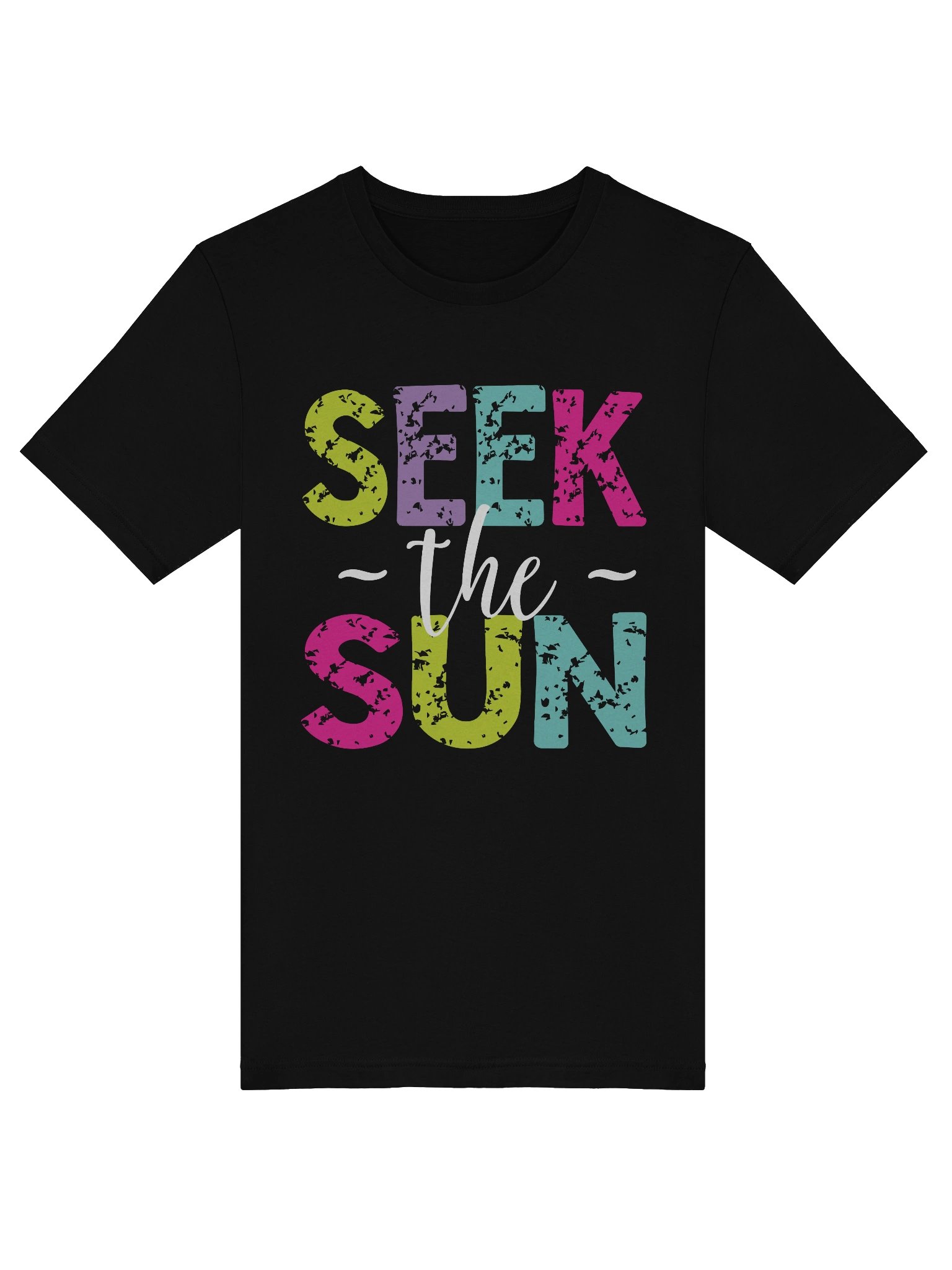 Vibrant Distressed Sun T-Shirt product image (4)
