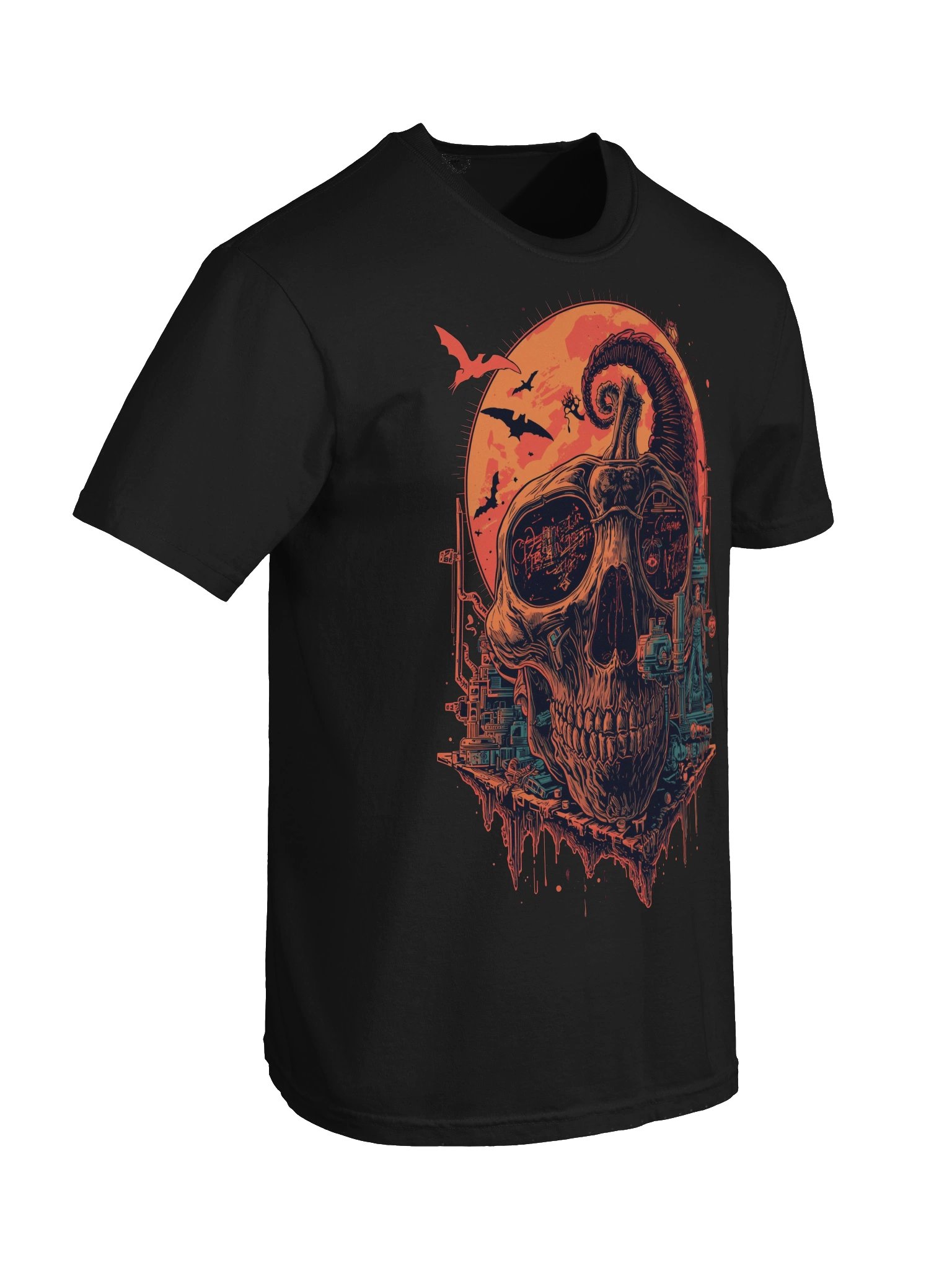 Ram Skull Bats Graphic Heavyweight T-shirt product image (4)