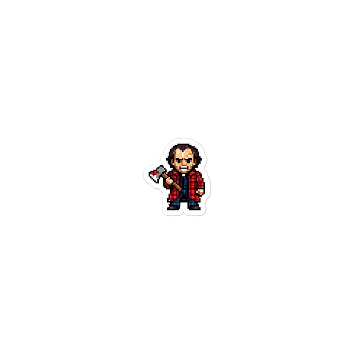 Jack Torrance (The Shining) Retro Pixel Art Laptop Sticker product image (1)