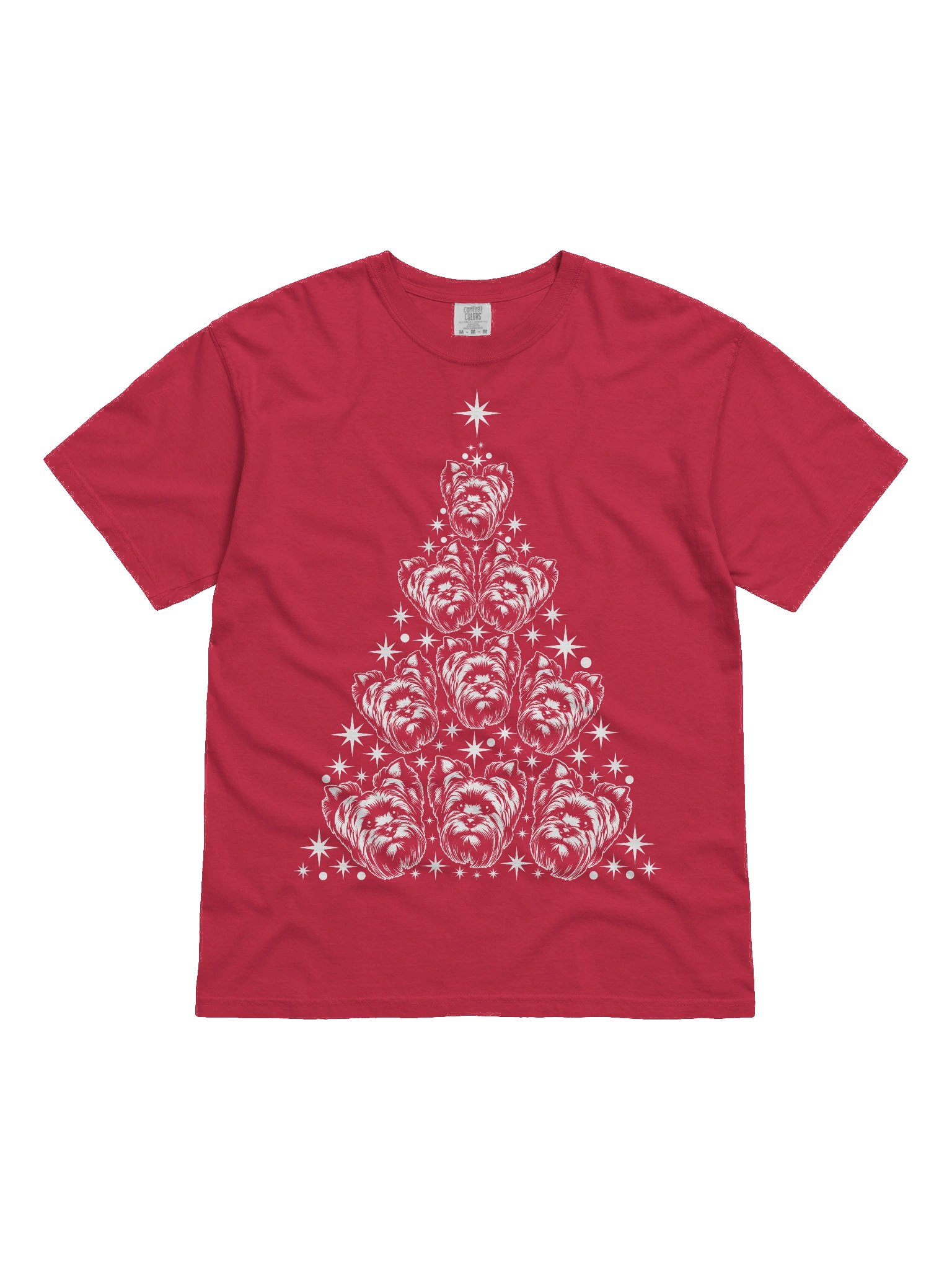 Yorkshire Terrier Christmas Tree T-Shirt product image (2)