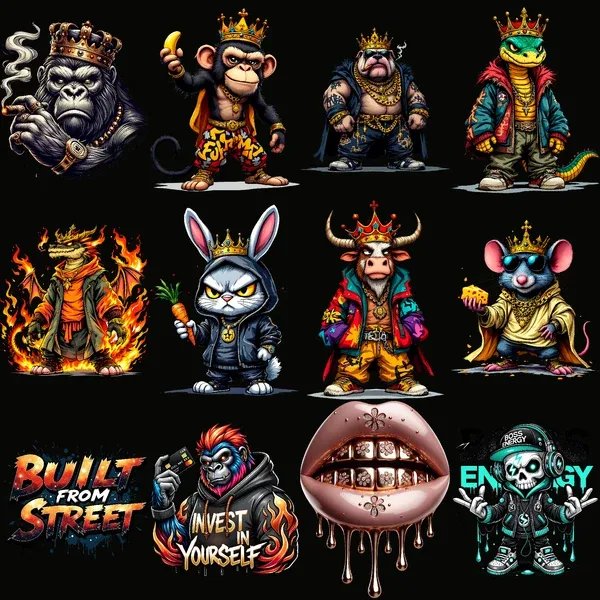 400+ Premium Streetwear Graphics Pack product image (3)