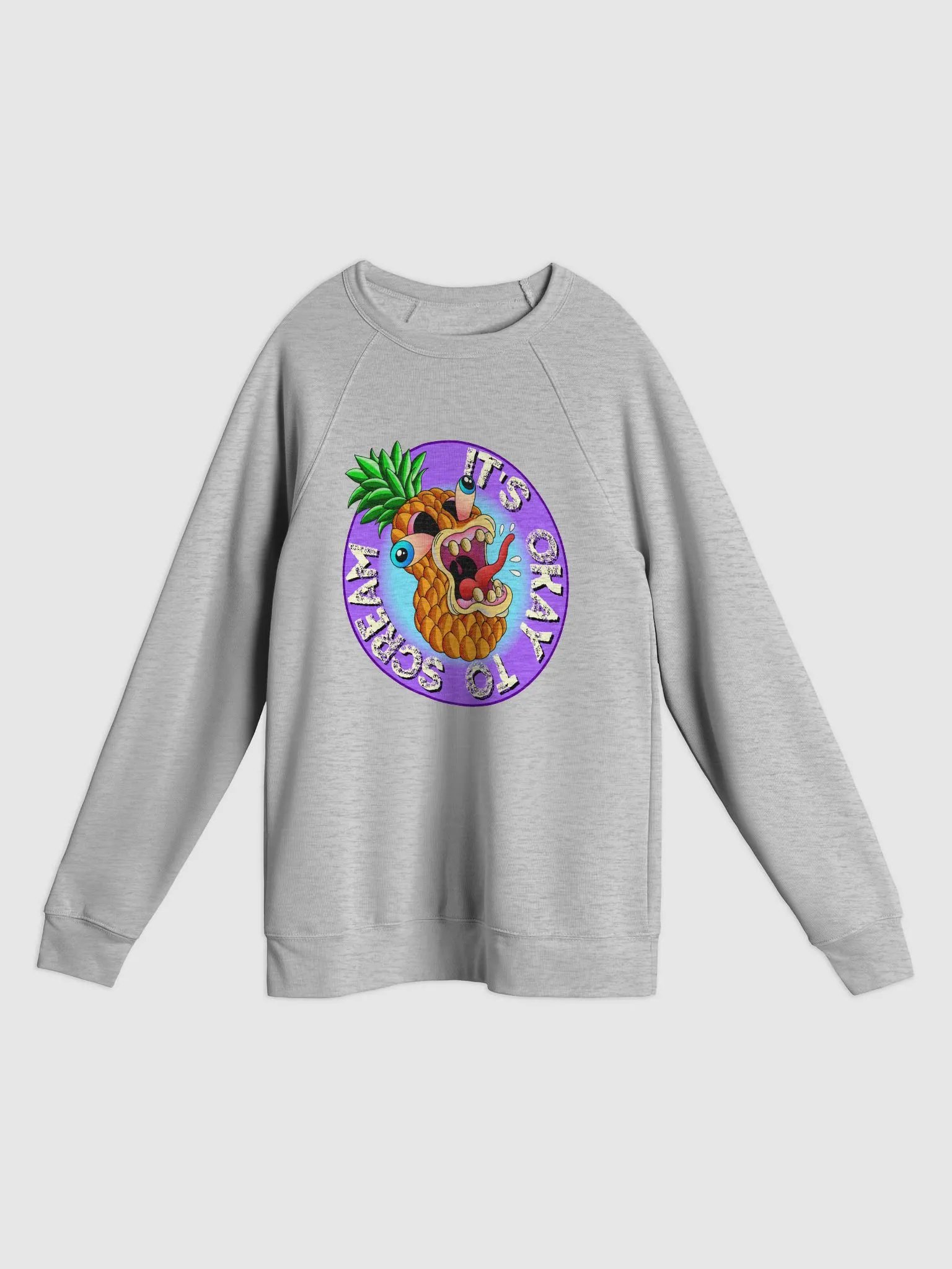 Please Scream: Bella+Canvas Unisex Sponge Fleece Raglan Sweatshirt product image (1)