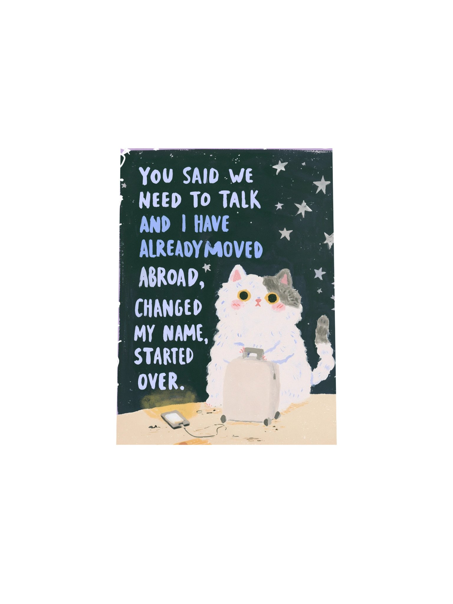 Moved Abroad Cat Poster product image (33)