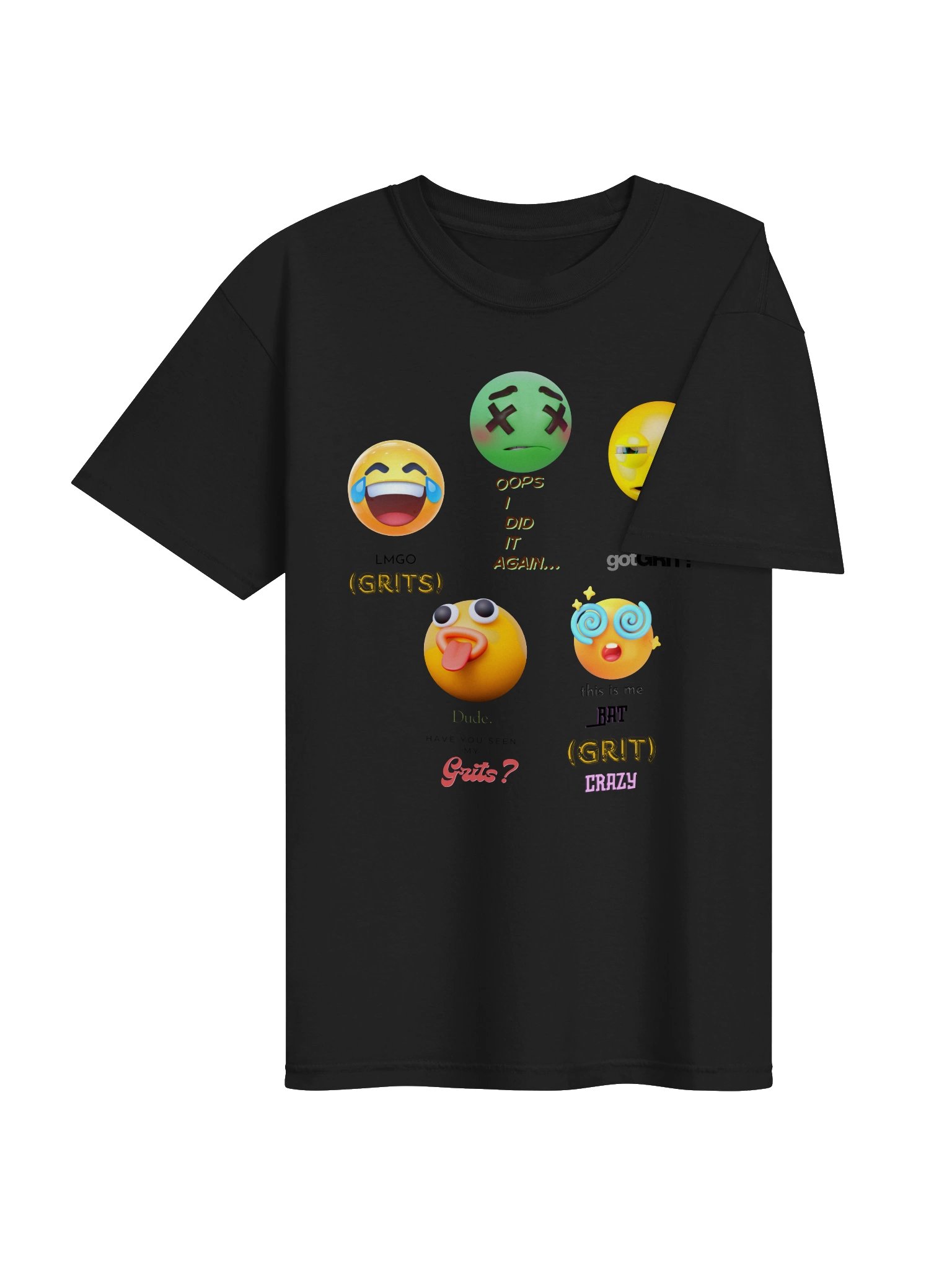Grits? Emoji Chaos Graphic Tee product image (44)