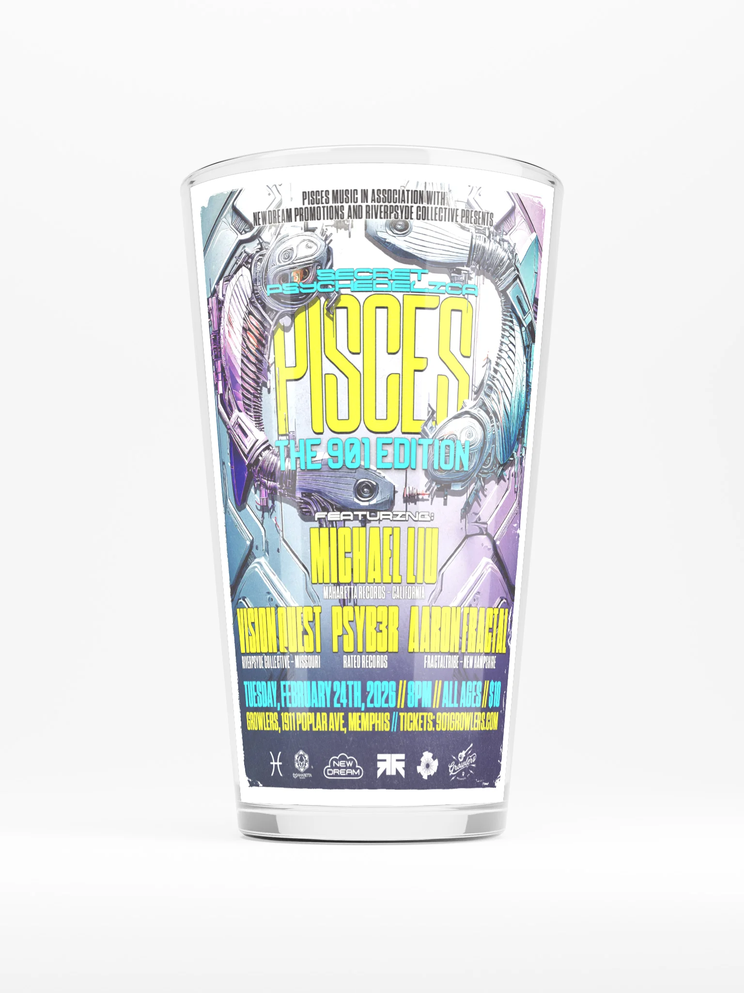 Pisces: the 901 Edition Shaker Pint Glass product image (1)