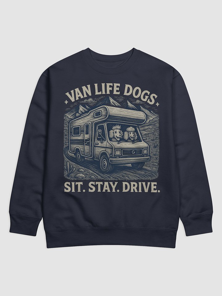 Van Life Dogs Sweater - Motorhome Travel Sweatshirt - Road Trip Wear product image (1)