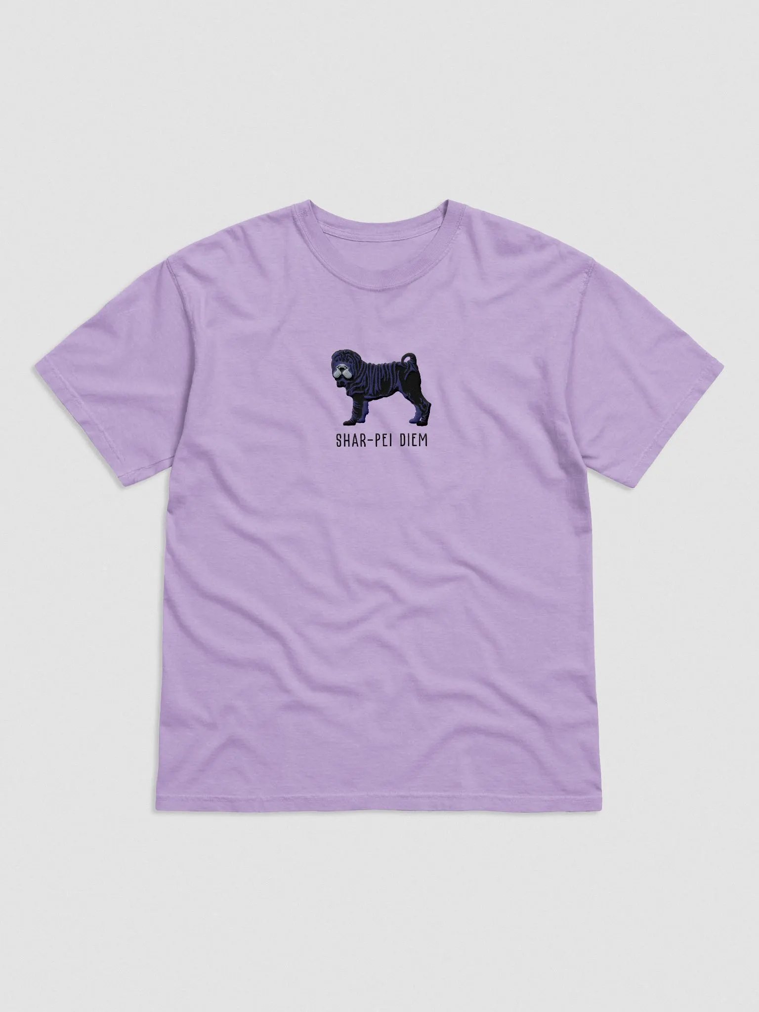 Shar-Pei Diem T-Shirt(Embroidered) of a Chinese Shar-Pei(Black) product image (4)