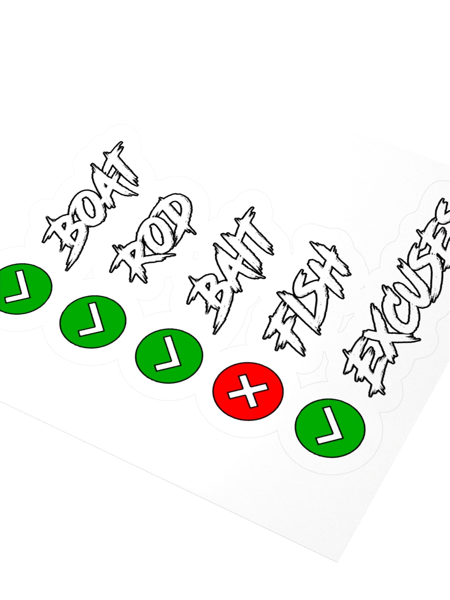 Fishing Checklist Sticker product image (7)
