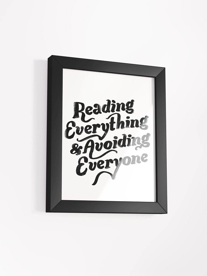Reading Everything Framed Art Print product image (30)