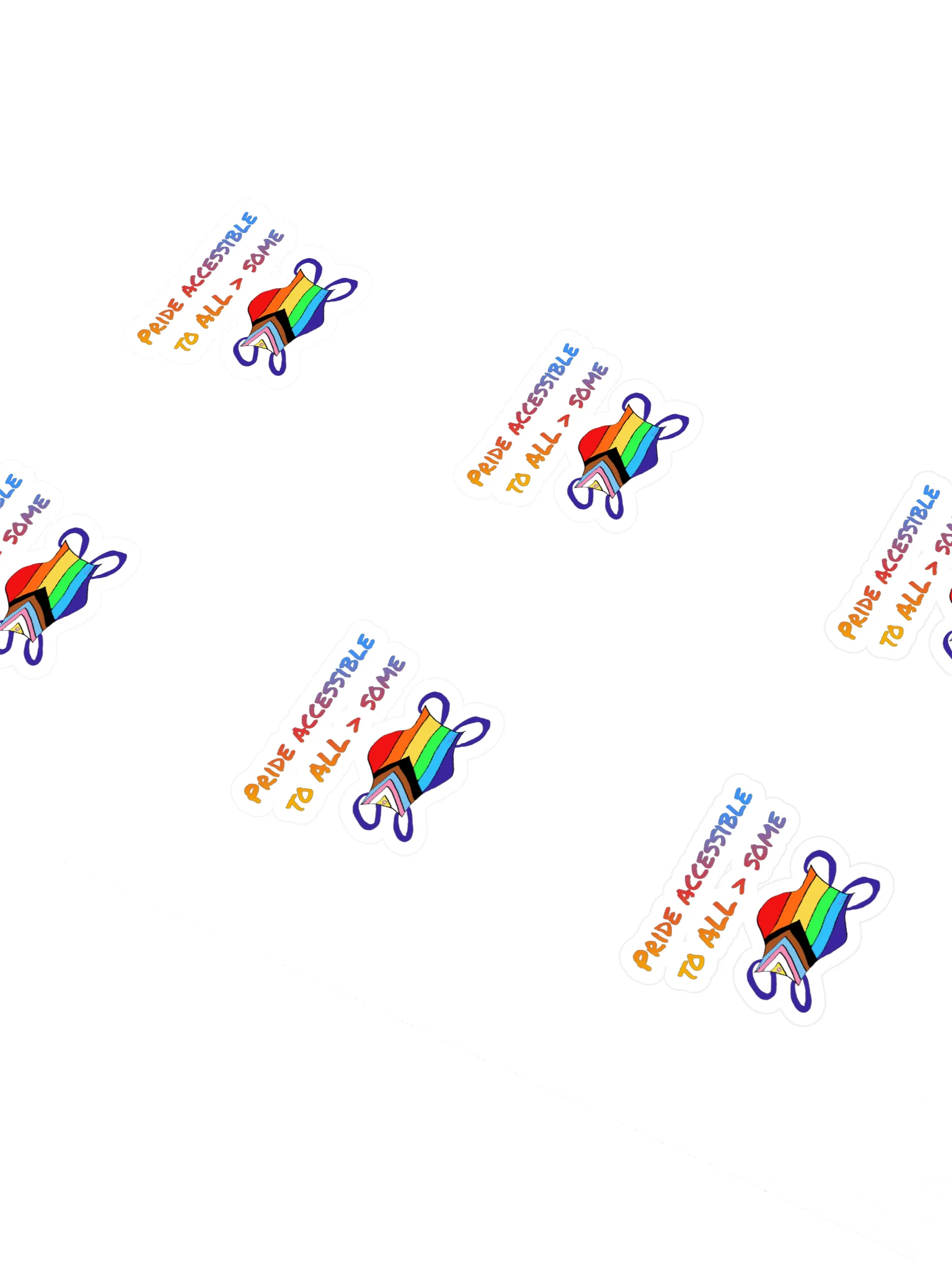 Pride Accessible to ALL > Some sticker pack product image (2)
