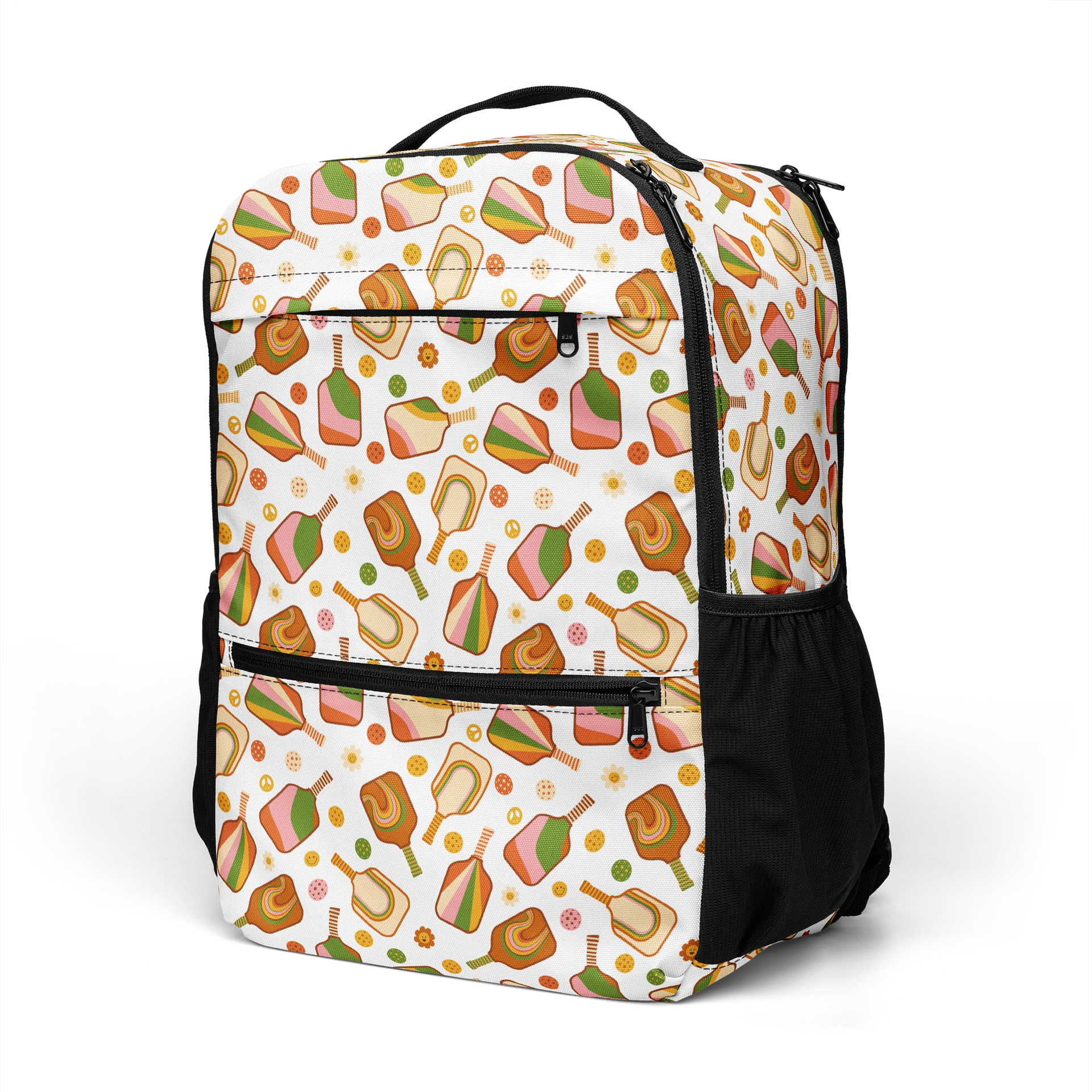 Groovy Retro Pickleball Backpack with Pockets product image (5)
