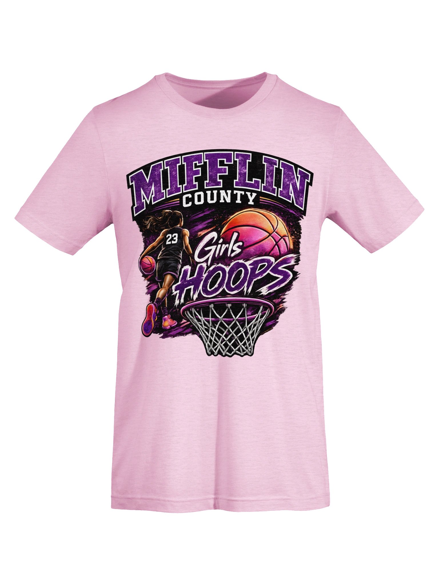 Miflin County Girls Hoops Basketball Tee product image (28)