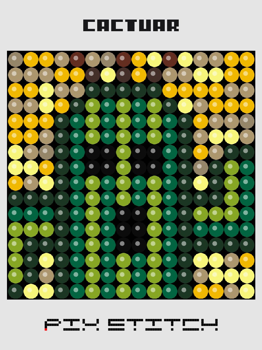 Cactuar Pixel Art product image (1)