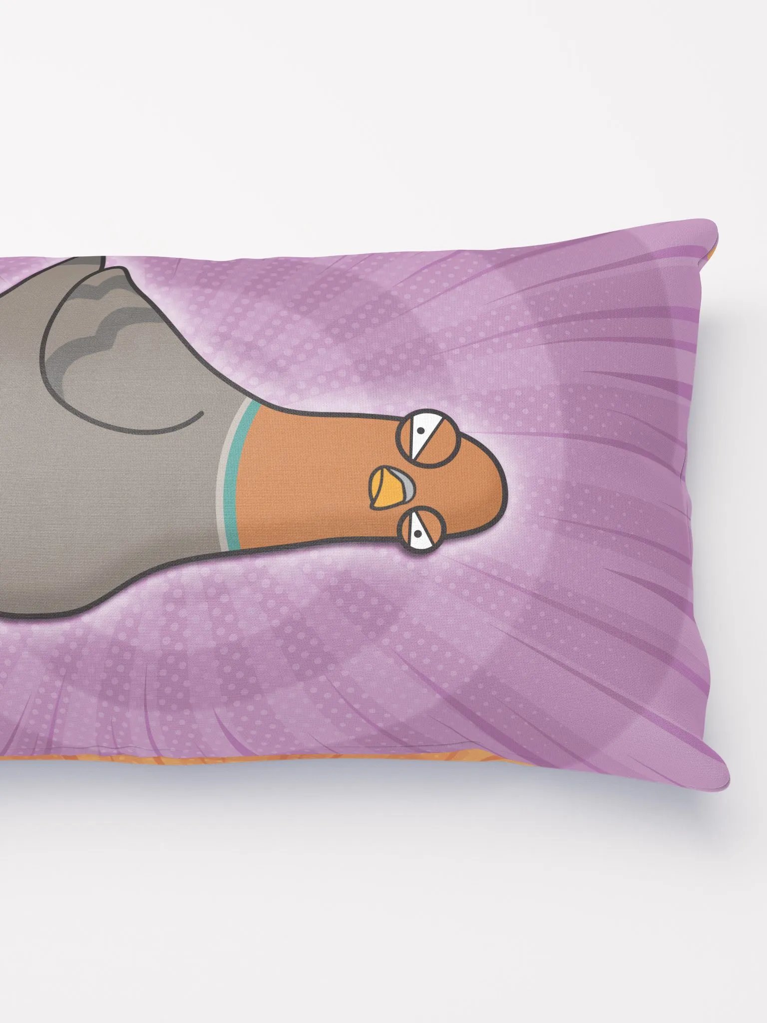 Pigeon Cushion (Orange/Purple) product image (4)