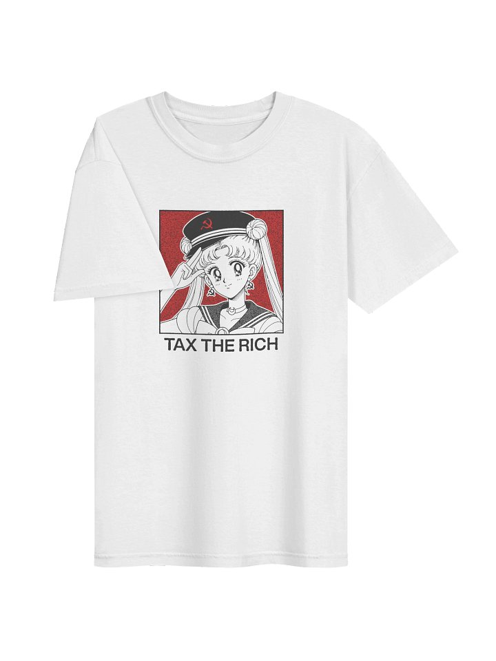 TAX THE RICH ! T-shirt. white vers. product image (2)