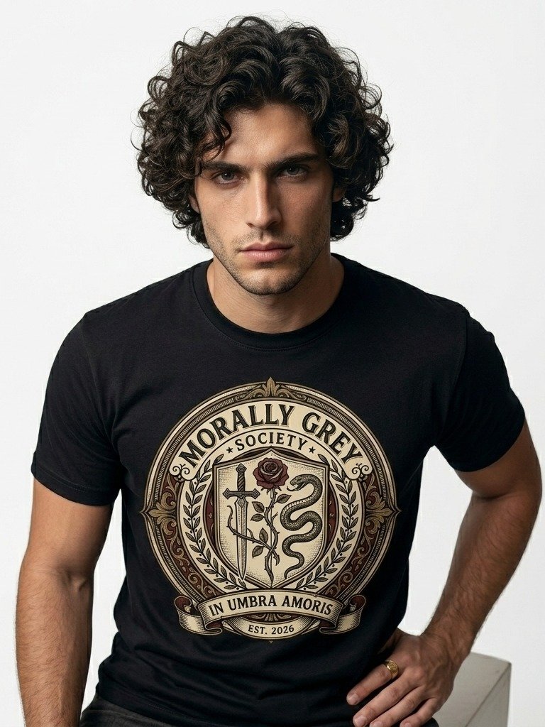 Morally Grey Society Dark Academia Bookish Crest product image (4)