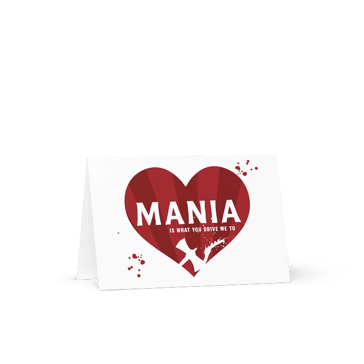 "Mania" greeeting card product image (1)