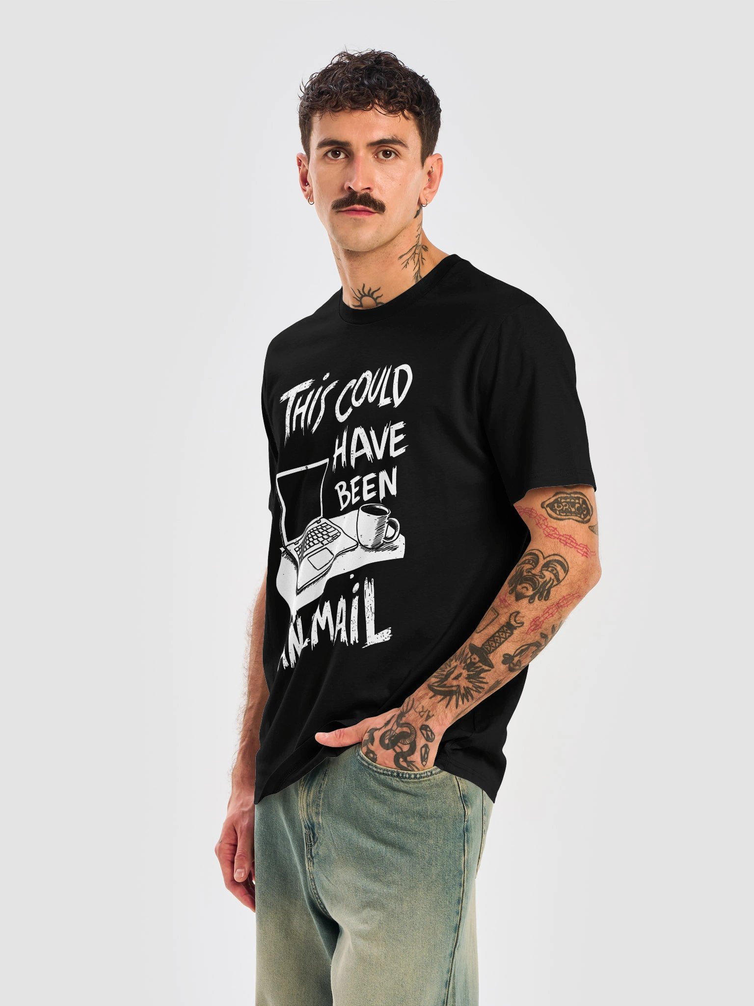This Could Have Been An Email – Funny Office Humor - Dark Colors - Unisex Organic T-Shirt product image (2)