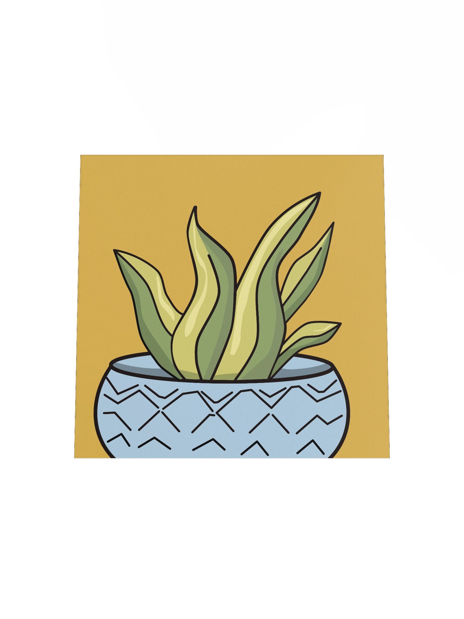 The Aloe Vera Design - Sunny Succulent Archival Poster product image (4)