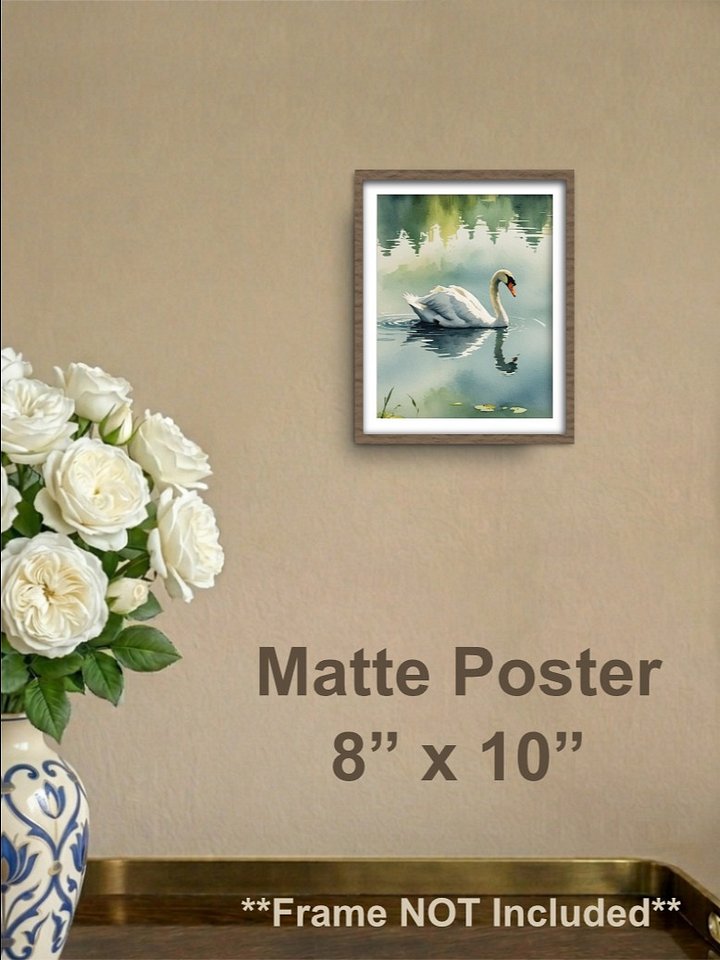 Swan Matte Poster product image (1)