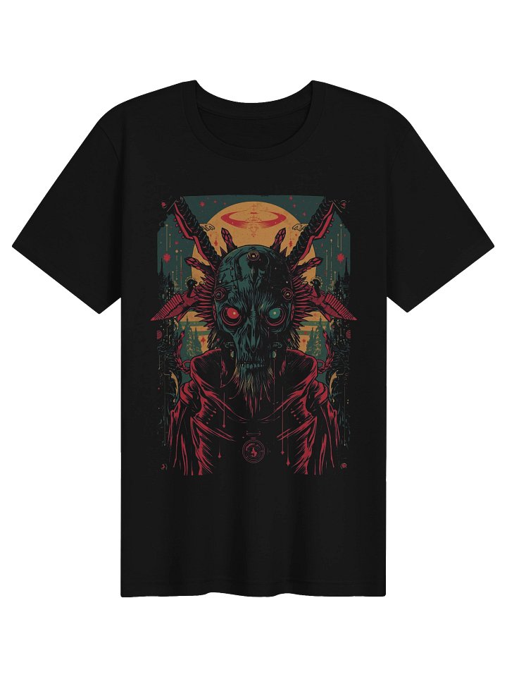 Eerie Sun Skull Lightweight T-Shirt product image (1)