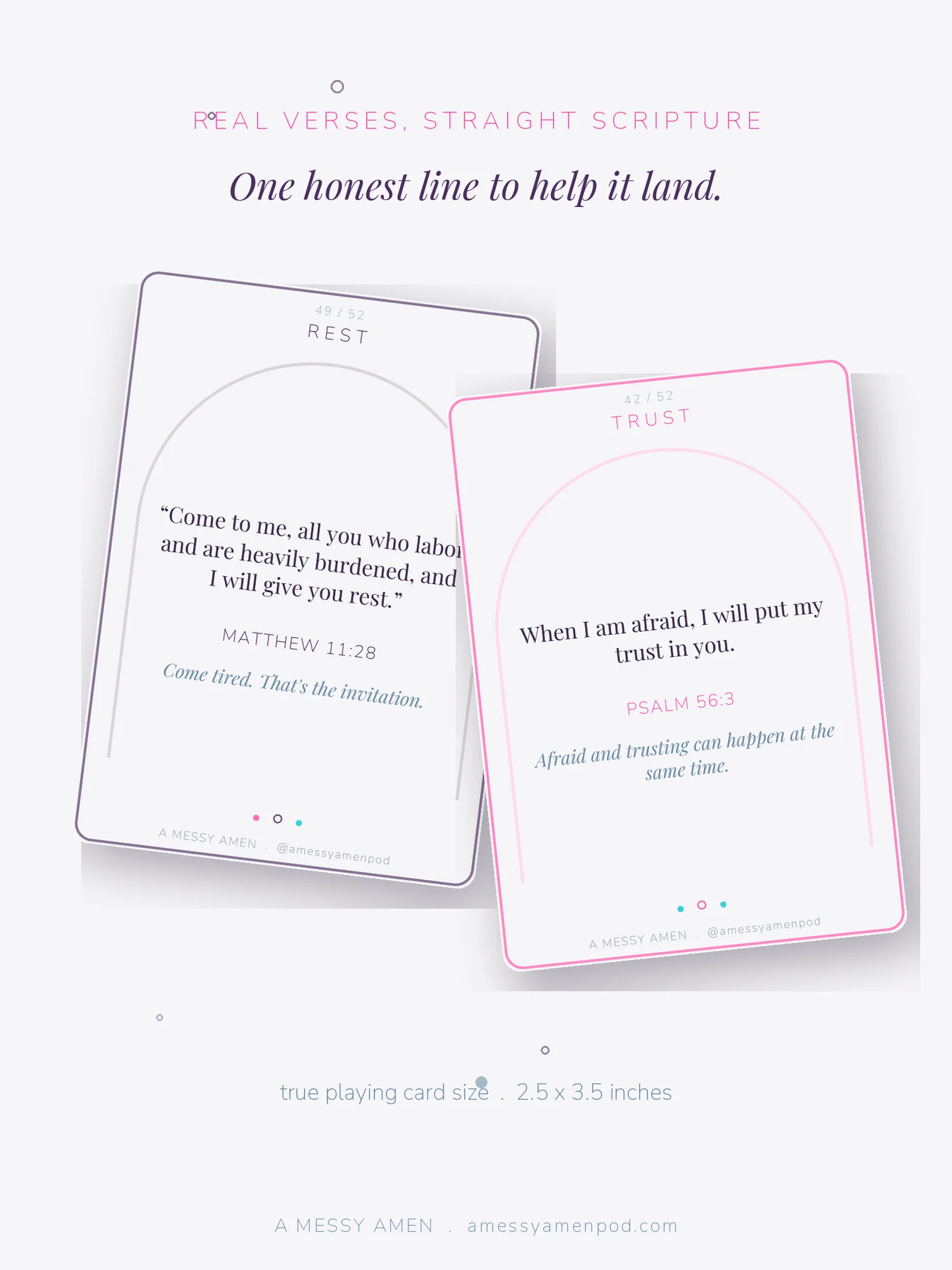 The Verse Deck | 52 Printable Scripture Cards for the Hard Days and the Ordinary Ones product image (2)