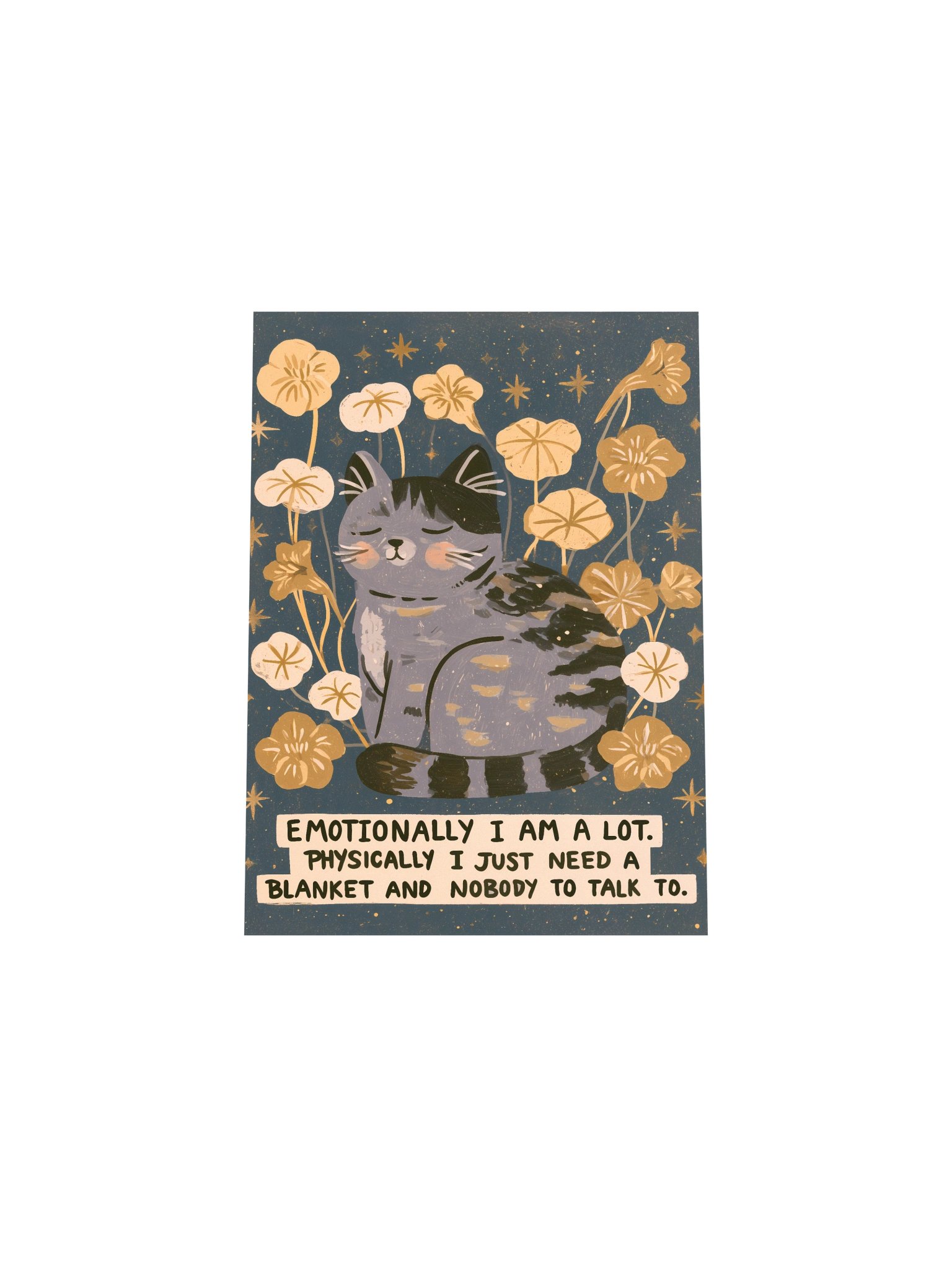 Sleepy Cat Blanket Mood Poster product image (30)